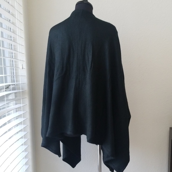 Maternity Cozy Wrap Cardigan in Black - Picture 3 of 4